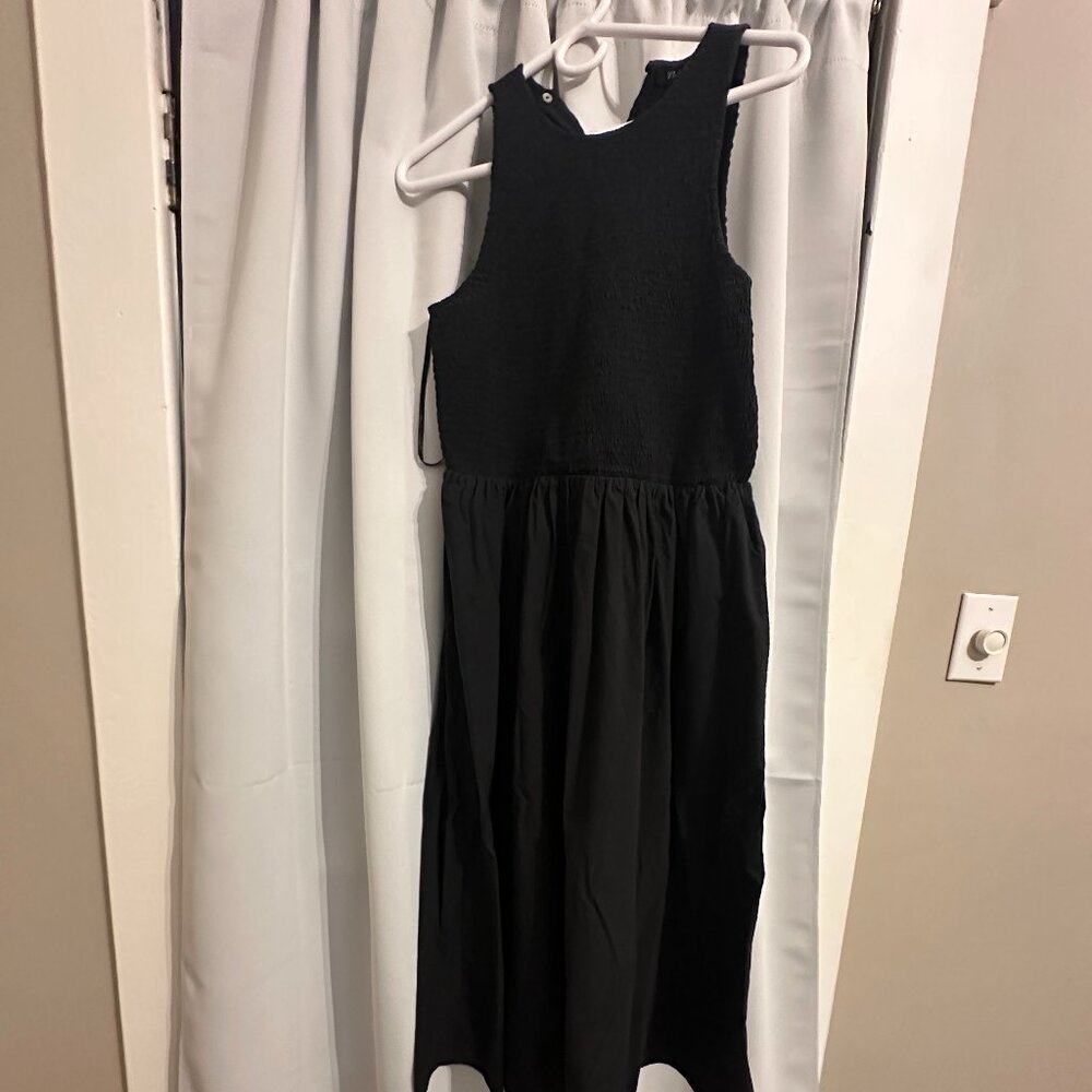 Madewell Melody Smocked Midi Dress Petite Large